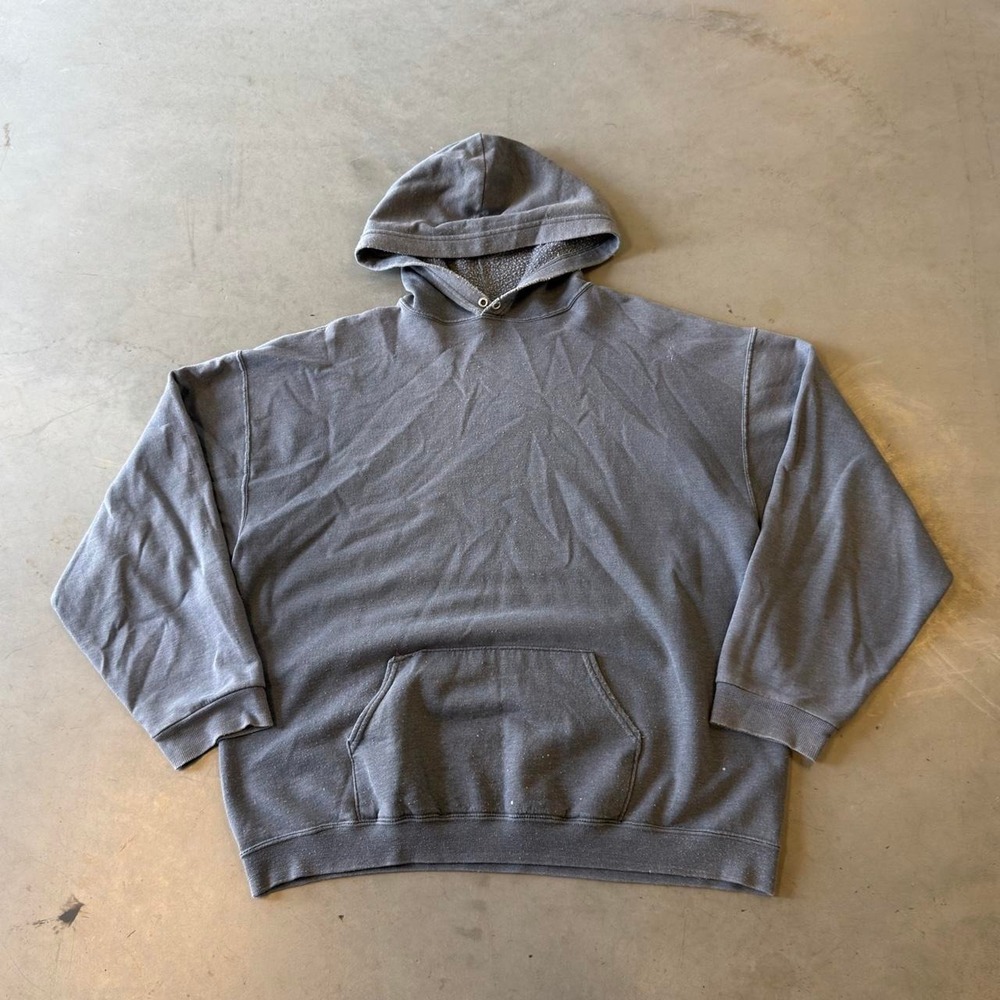 Vintage blank gray sunfaded pullover hoodie